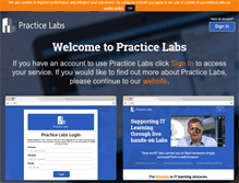 Tablet Screenshot of practice-labs.com